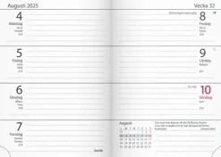 Kalender 2025 Lilla Fickdagboken svart plast