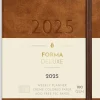 Kalender 2025 Liten Veckokalender Forma Deluxe brun