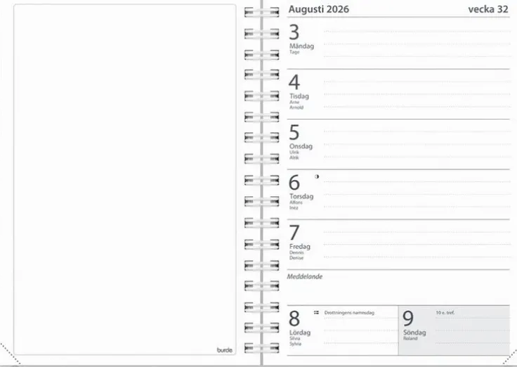 Kalender 2025-2026 Loggkalendern A6