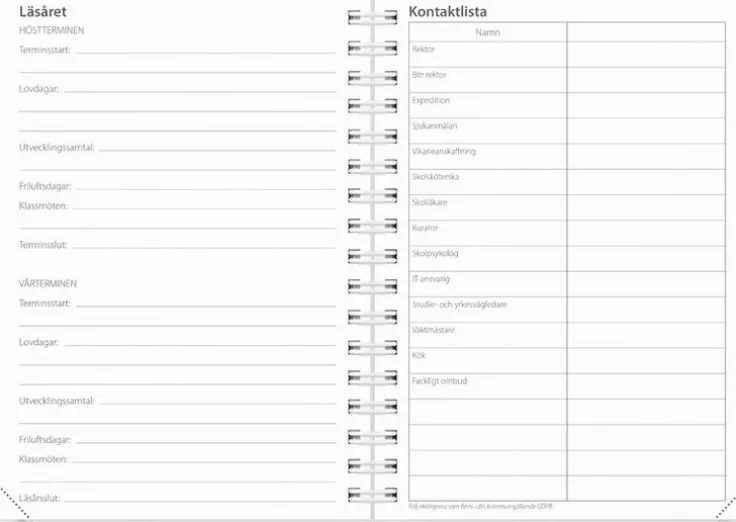 Kalender 2025-2026 Loggkalendern A6