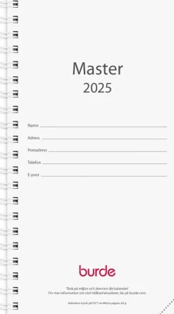 Kalender 2025 Master refill