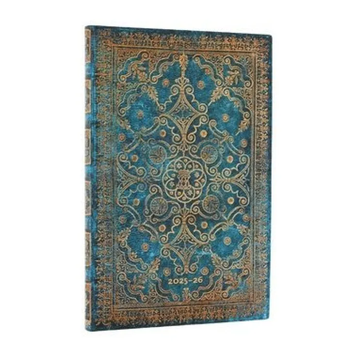Kalender 2025-2026 Paperblanks 18-månader Maxi vertikal flexi - Azure