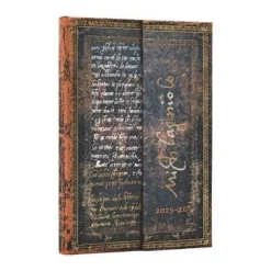 Kalender 2025-2026 Paperblanks 18-månader Mini horisontal - Michelangelo Hand writing