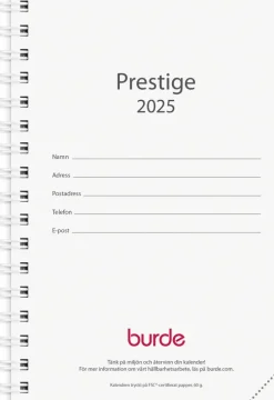 Kalender 2025 Prestige refill