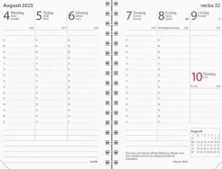 Kalender 2025 Prestige spiralbunden konstläder svart