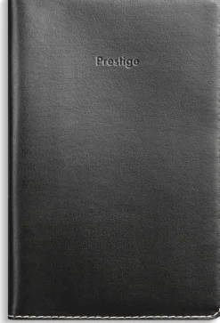Kalender 2026 Prestige svart konstläder spiralb