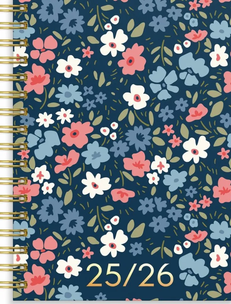 Kalender 2025-2026 Senator A6 småblom