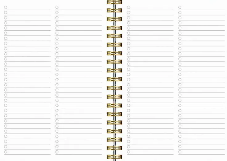 Kalender 2025-2026 Senator A6 småblom