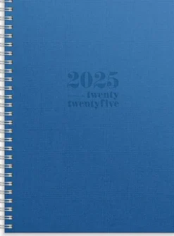 Kalender 2025 Senator A5 textil blå