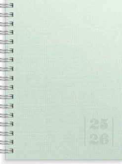 Kalender 2025-2026 Senator A6 Textile grön
