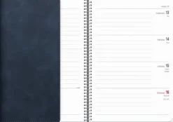 Kalender 2026 Senator A5 Twist blå