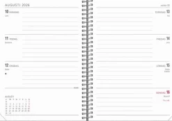 Kalender 2026 Senator A6 Twist svart