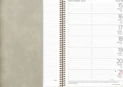 Kalender 2025 Stor Veckokalender Twist beige