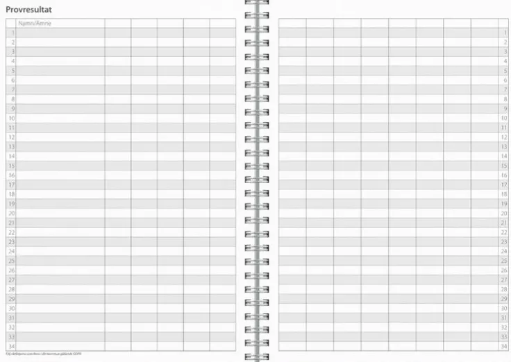 Kalender 2025-2026 Study A5 Textile grön