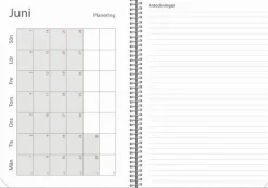 Kalender 2025-2026 Study A5 Twist svart