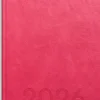 Kalender 2026 Weekly A5 rosa konstläder