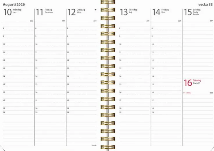 Kalender 2026 Weekly A6 Story pensé