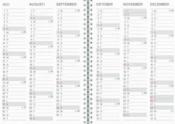 Kalender 2025 XL-kalendern