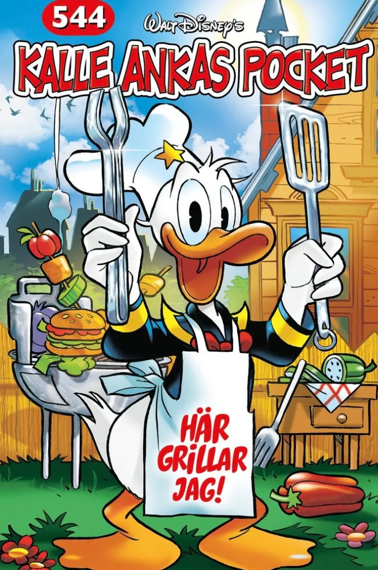 Kalle Ankas Pocket 544. Här grillar jag