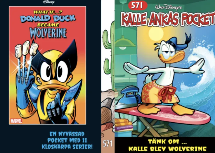 Kalle Ankas Pocket 571. Tänk om... Kalle blev Wolverine