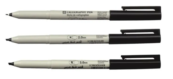 Kalligrafipenna 1/2/3mm Sakura svart