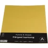 Kartong A4 300g 5 ark guld