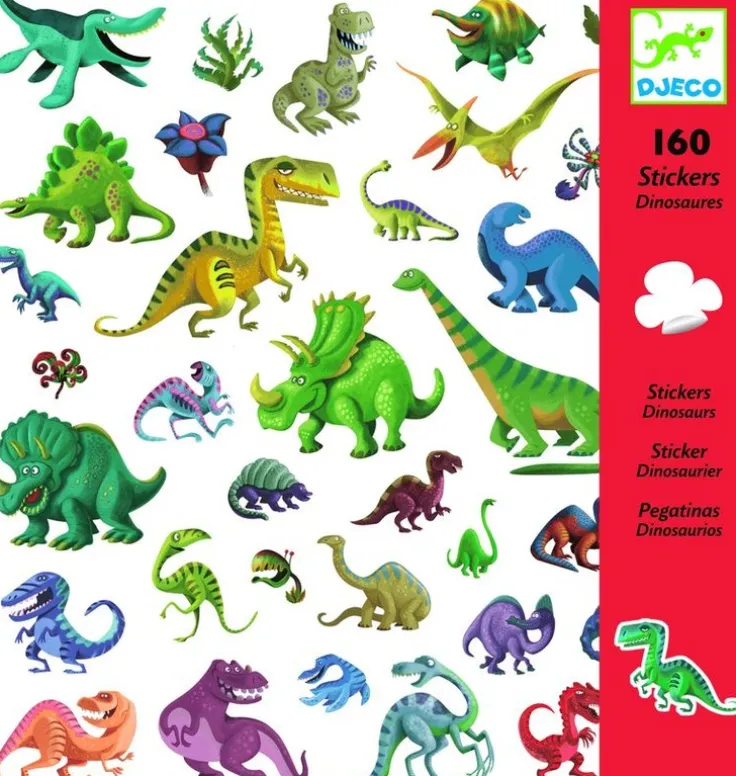 Klistermärken dinosaurier 160st