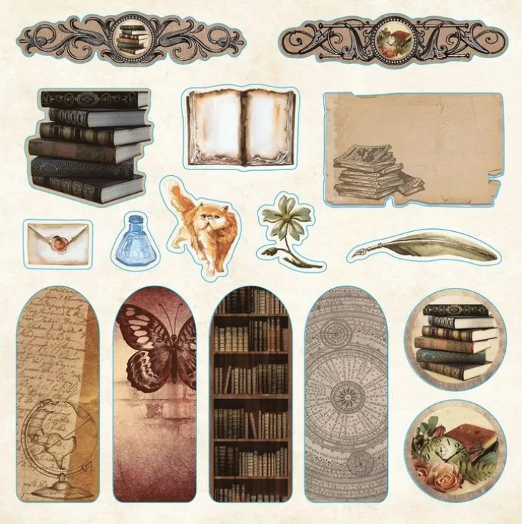 Klistermärkesbok - Bibliophelia Ephemera