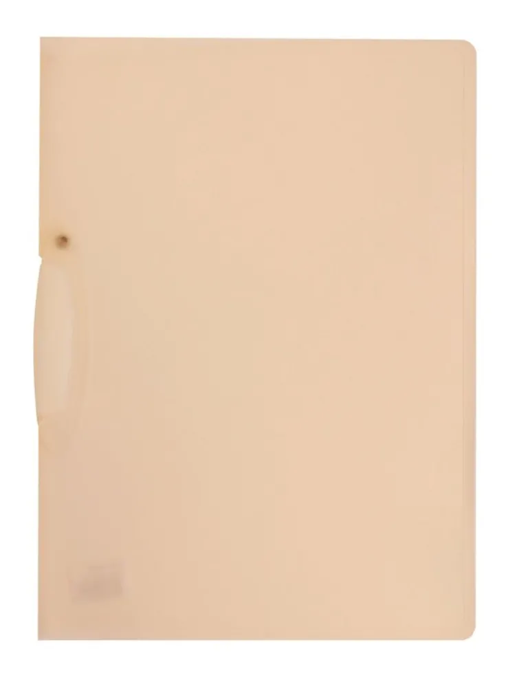 Klämmapp A4 transparent vit