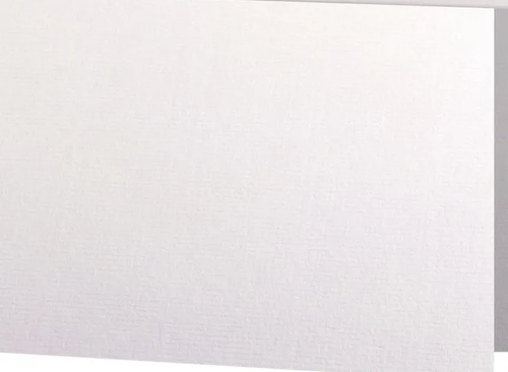 Kort A6 dubbla liggande 5-pack vit