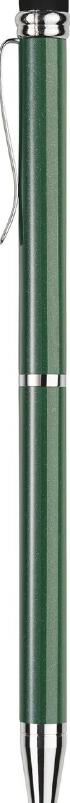 Kulspetspenna mini touch metallic grön