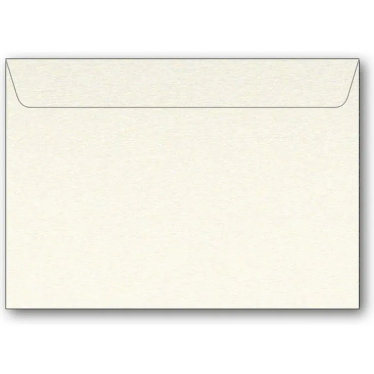 Kuvert C6 5-pack pärlemor creme