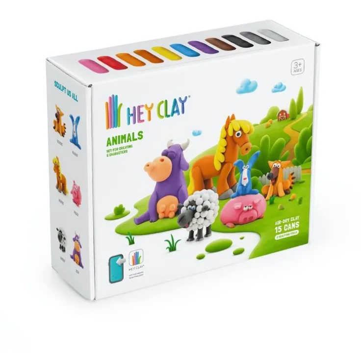 Leklera Hey Clay Bondgårdsdjur 15 burkar