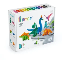Leklera Hey Clay Dinosaurier 15 burkar