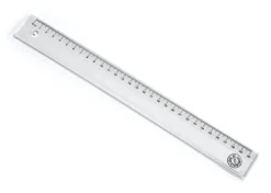 Linjal 30cm transparent