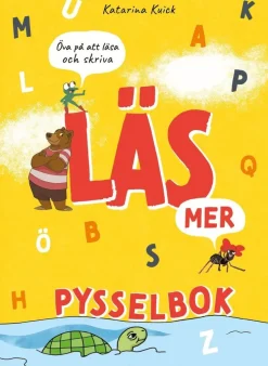 Läs mer pysselbok : öva på att läsa och skriva