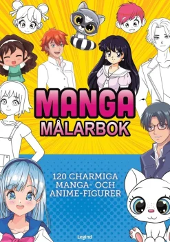 Manga målarbok : 120 charmiga manga- och anime-figurer