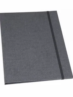 Mapp A4 Paulina canvas svart