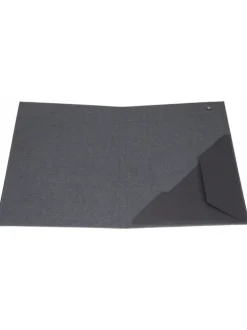 Mapp A4 Paulina canvas svart