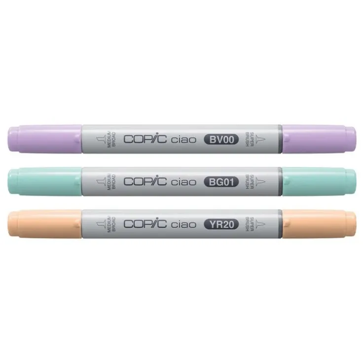 Marker Copic Ciao Layer & Mix 3-pack - Pastel Palette