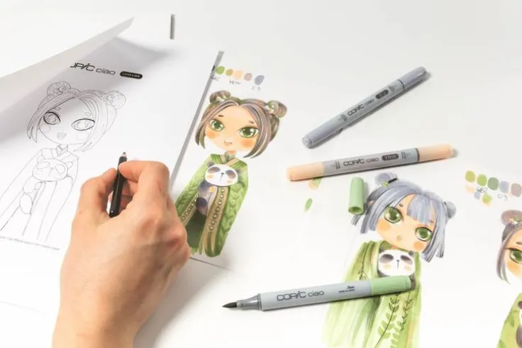 Marker Copic Ciao Layer & Mix 3-pack - Natural Palette