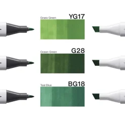 Marker Copic Classic Designer Collection 3-pack - Evergreen tints