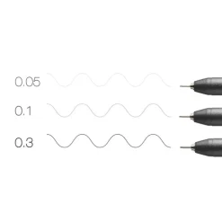 Marker Copic Multiliner Fine 3-pack svart