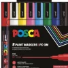 Marker Posca PC-3M 8 basfärger