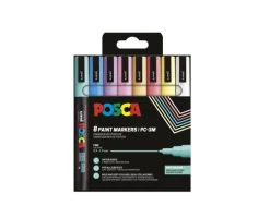 Marker Posca PC-3M 8 pastellfärger