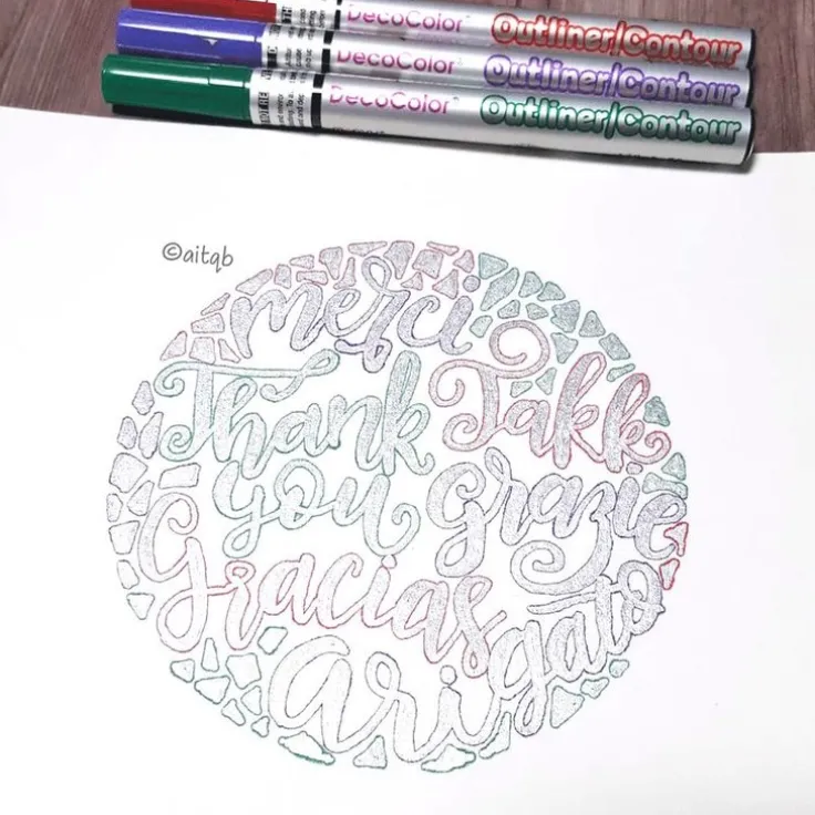 Markerpenna DecoColor Color Outliner violett/silver