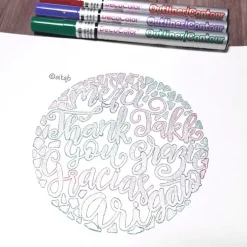 Markerpenna DecoColor Color Outliner blå/silver