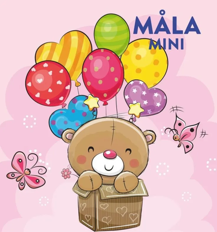 Måla mini. Gulliga djur