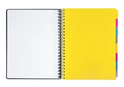 Ämnesblock A4 - 8 flikar kartong svart