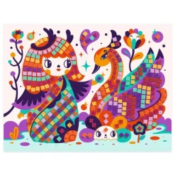 Mosaikpyssel Kokeshi